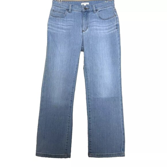 Eileen Fisher Ankle Boot Jeans Size 6 Petite NWT Stretch Denim - Picture 3 of 10